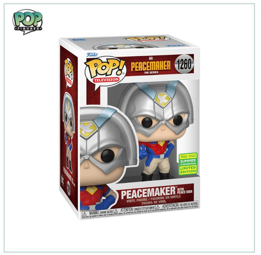 Peacemaker With Peace Sign #1260 Funko Pop! - DC - SDCC 2022 Shared Exclusive - Angry Cat