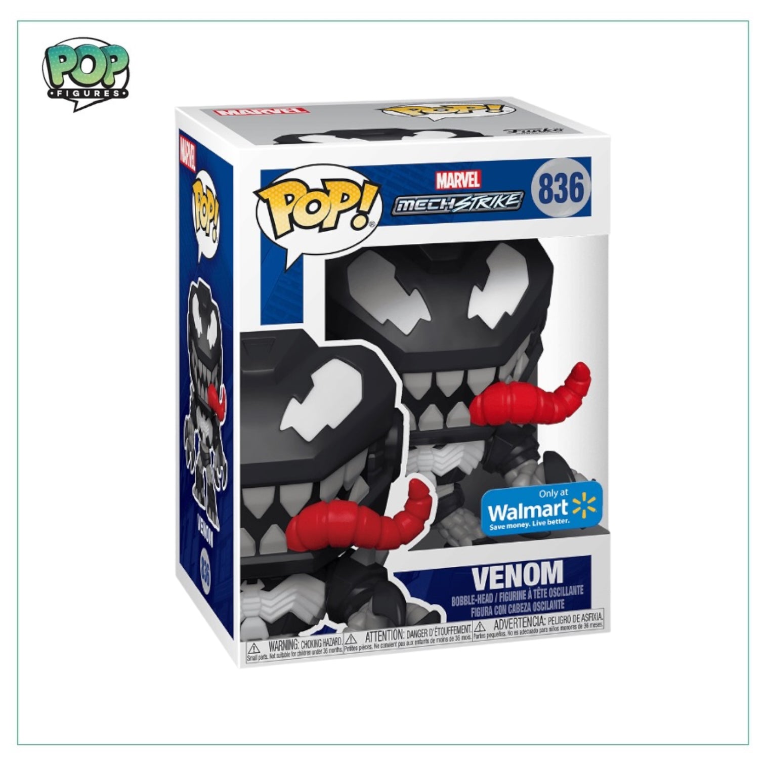 Venom #836 Funko Pop! - Marvel Venom MechStrike- Walmart Exclusive - Angry Cat