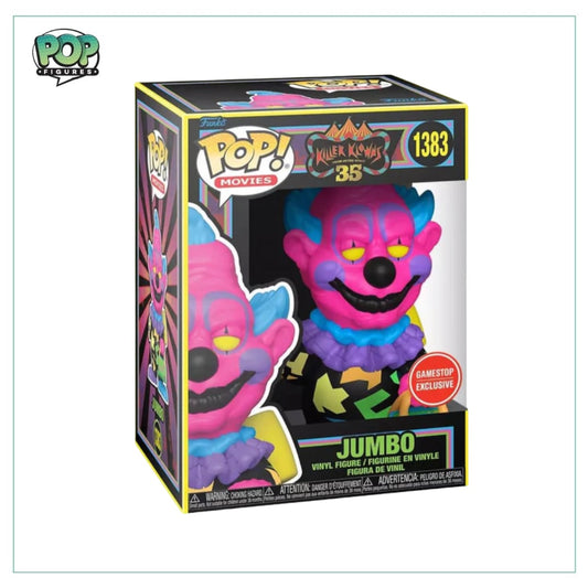 Jumbo #1383 (Blacklight) Funko Pop! - Killer Klowns from Outer Space 35 - Gamestop Exclusive - Angry Cat