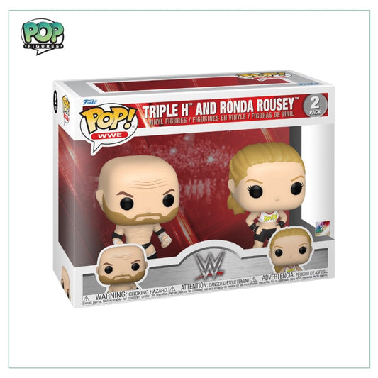 Triple H and Ronda Rousey 2 Pack Funko Pop! - WWE - Angry Cat