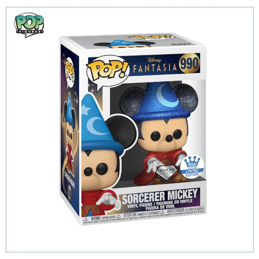 Sorcerer Mickey (Diamond) #990 Funko Pop! - Disney Fantasia - Funko Shop Exclusive - Angry Cat