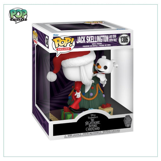 Jack Skellington and Zero with Tree #1386 Deluxe Funko Pop! - The Nightmare before Christmas - Angry Cat