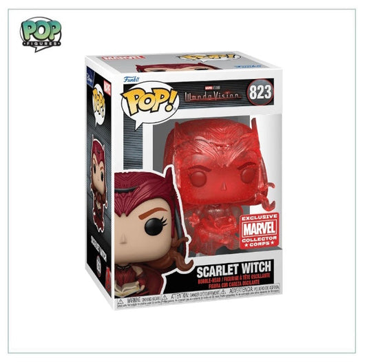 Scarlet Witch #823 (Red) Funko Pop! - Wandavision - Marvel Collector Corps Exclusive - Angry Cat