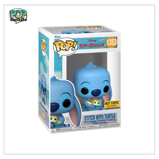 Stitch with Turtle #1353 Funko Pop! - Lilo & Stitch - Hot Topic Exclusive - Angry Cat