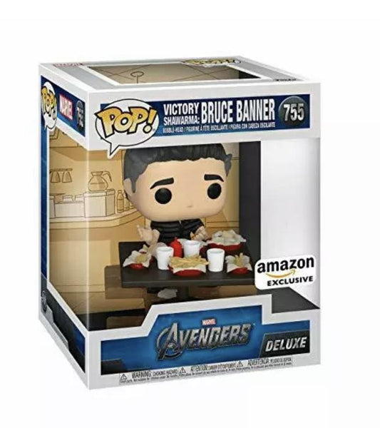 Victory Shawarma: Bruce Banner #755 Funko Deluxe Pop! Marvel Avengers, Amazon Exclusive - Angry Cat