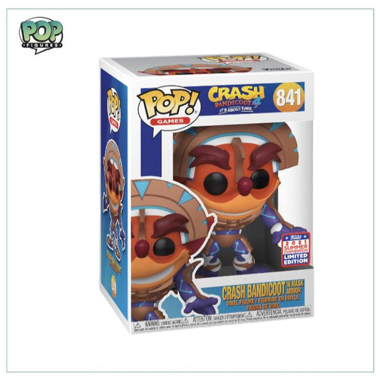 Crash Bandicoot In Mask Armor #841 Funko Pop! Crash Bandicoot 4, 2021 SDCC Limited Edition - Angry Cat