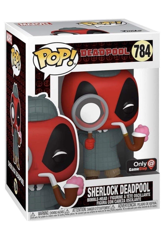 Sherlock Deadpool #784 Funko Pop! Deadpool, Gamestop Exclusive - Angry Cat