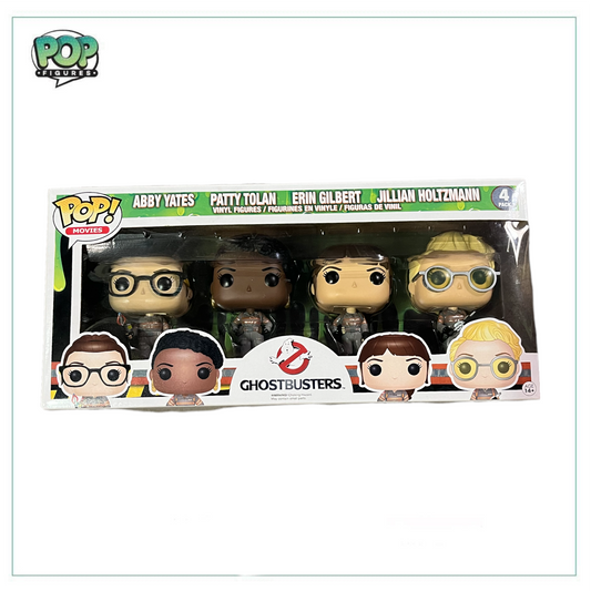 Abby Yates, Patty Tolan, Erin Gilbert, Jillian Holtzmann Deluxe Funko 4 Pack! Ghostbusters - Angry Cat