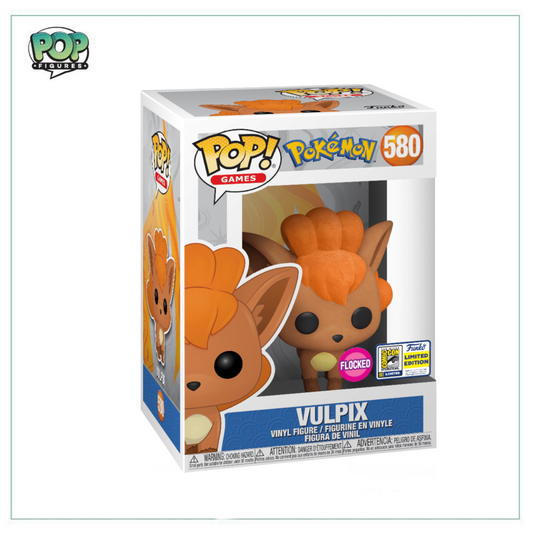 Vulpix (Flocked) #580 Funko Pop! Pokemon - 2020 SDCC Full Con Sticker - Angry Cat