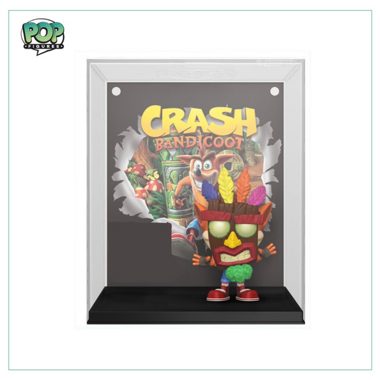 Crash Bandicoot With Aku Mask #06 Funko Pop! Game Cover Crash Bandicoot - GameStop Exclusive - Angry Cat