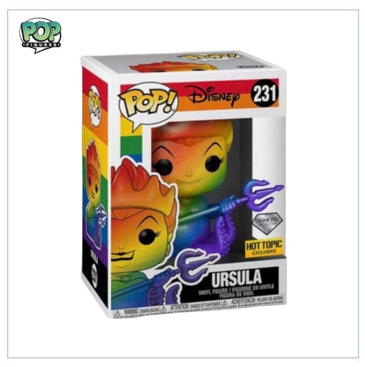 Ursula (Diamond Collection) #231 Funko Pop! Disney, Pride, Hot Topic Exclusive - Angry Cat