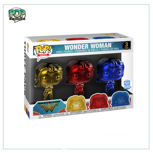 Wonder Woman Deluxe Funko 3 Pack! - DC Heroes - Funko Limited Edition - Angry Cat