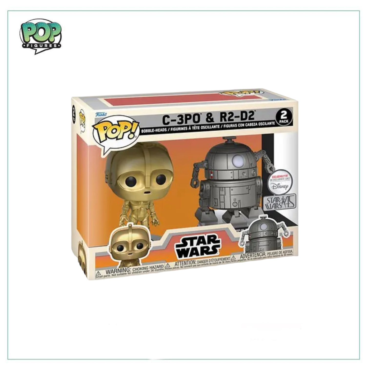 C-3PO & R2-D2 Deluxe Funko 2 Pack! Star Wars - Disney Exclusive - Angry Cat