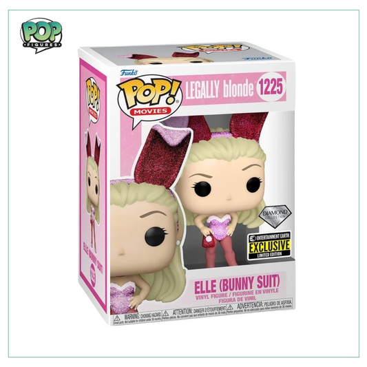 Elle (Bunny Suit) #1225 (Diamond Collection) Funko Pop! - Legally Blonde - Entertainment Earth Exclusive - Angry Cat