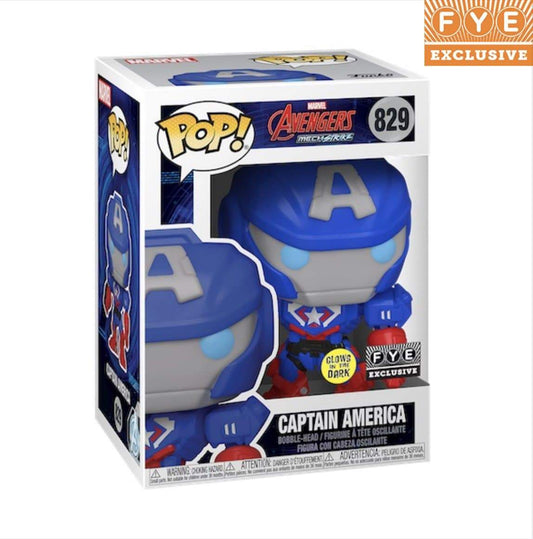 Captain America #829 Funko Pop! Marvel Mech - FYE Exclusive - Angry Cat
