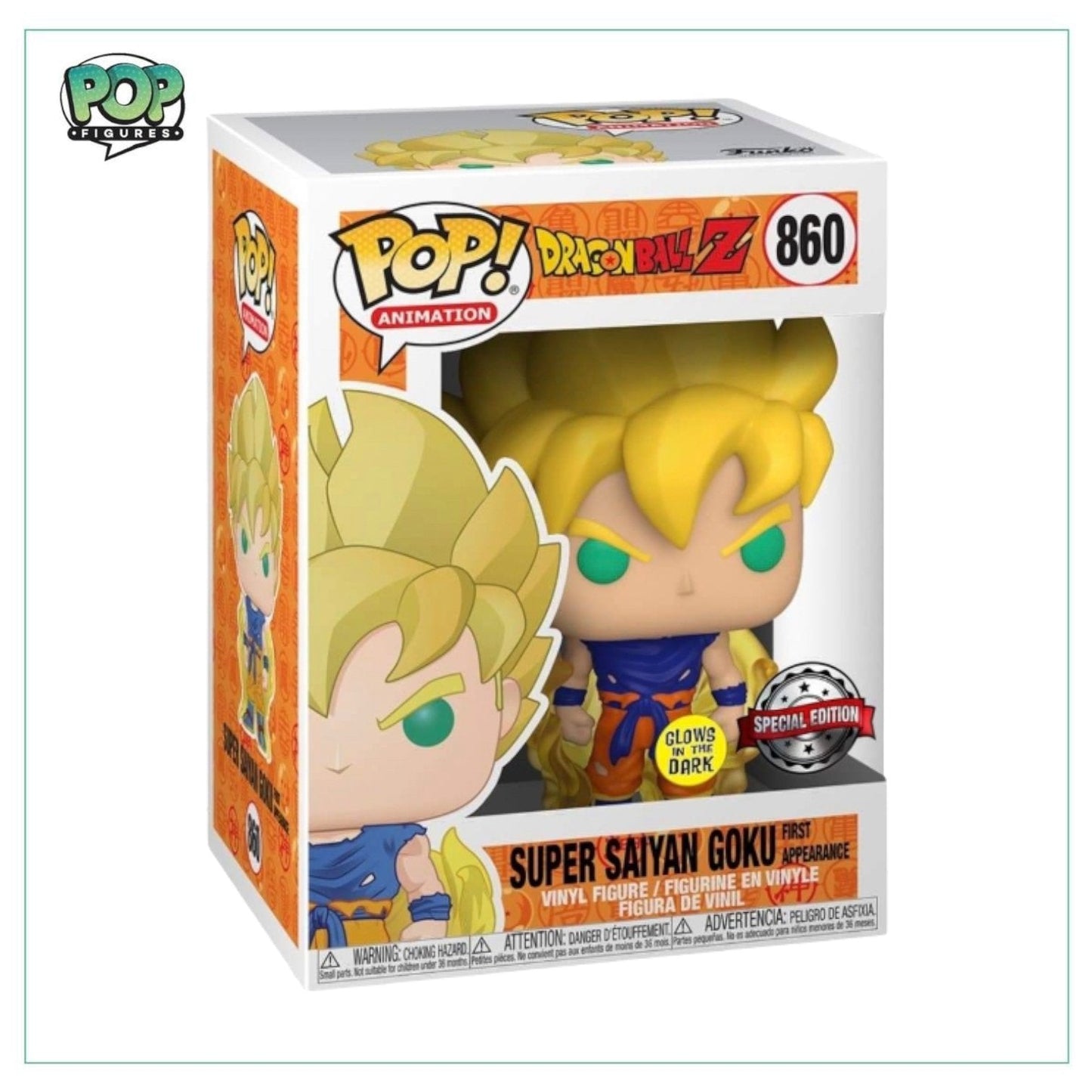 Super Saiyan Goku First Appearance (Glow In The Dark) #860 Funko Pop! Dragon Ball Z, Special Edition - Angry Cat