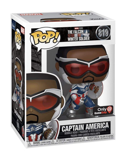 Captain America #819 Funko Pop! The Falcon Winter Soldier - GameStop Exclusive - Angry Cat