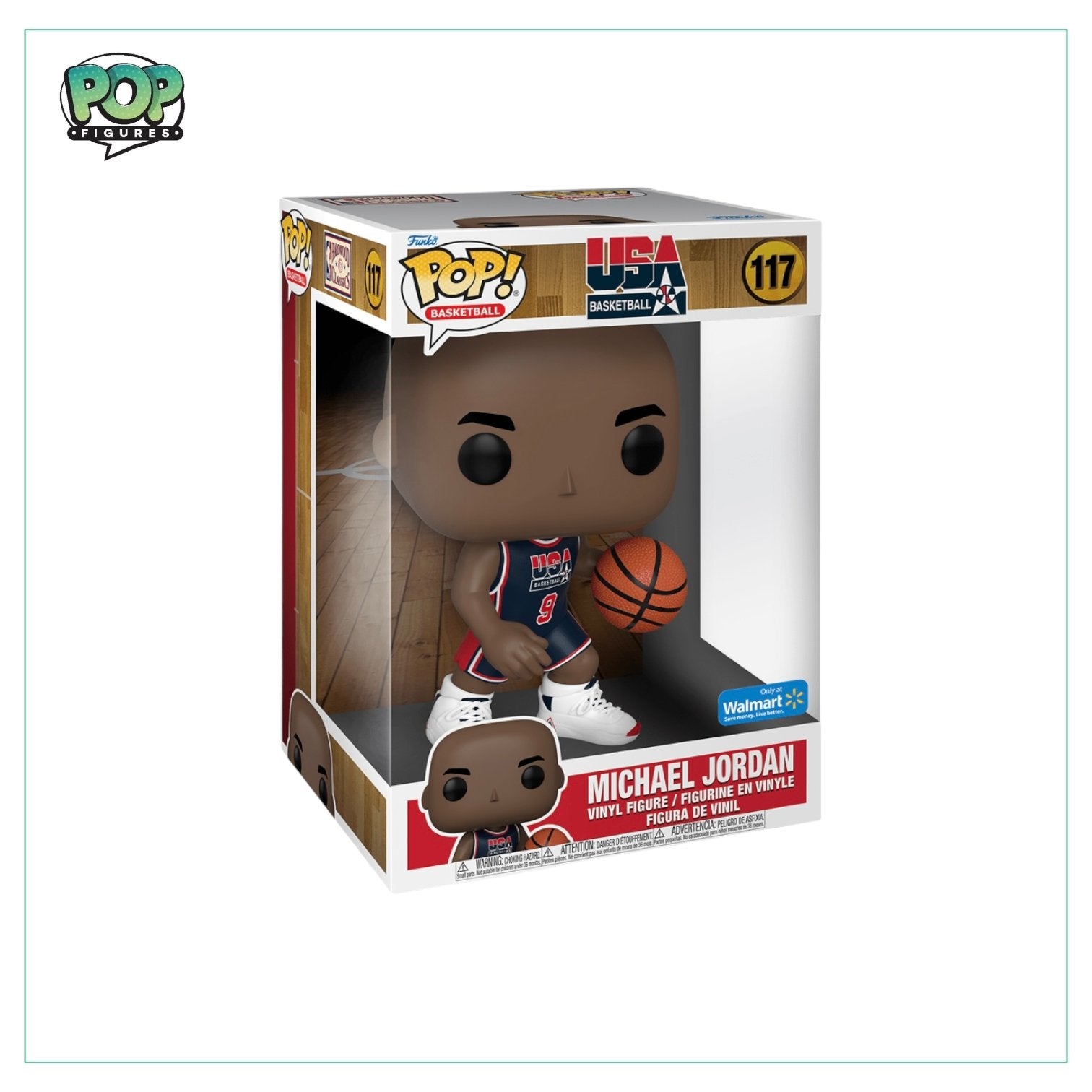 Michael Jordan #117 Deluxe 10” Funko Pop! - Basketball - Walmart Exclusive - Angry Cat