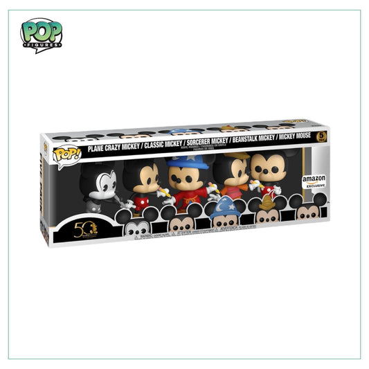 Walt Disney Archives - Mickey Mouse 50th Anniversary Pop! Vinyl Figure 5-Pack - Amazon Exclusive - Angry Cat