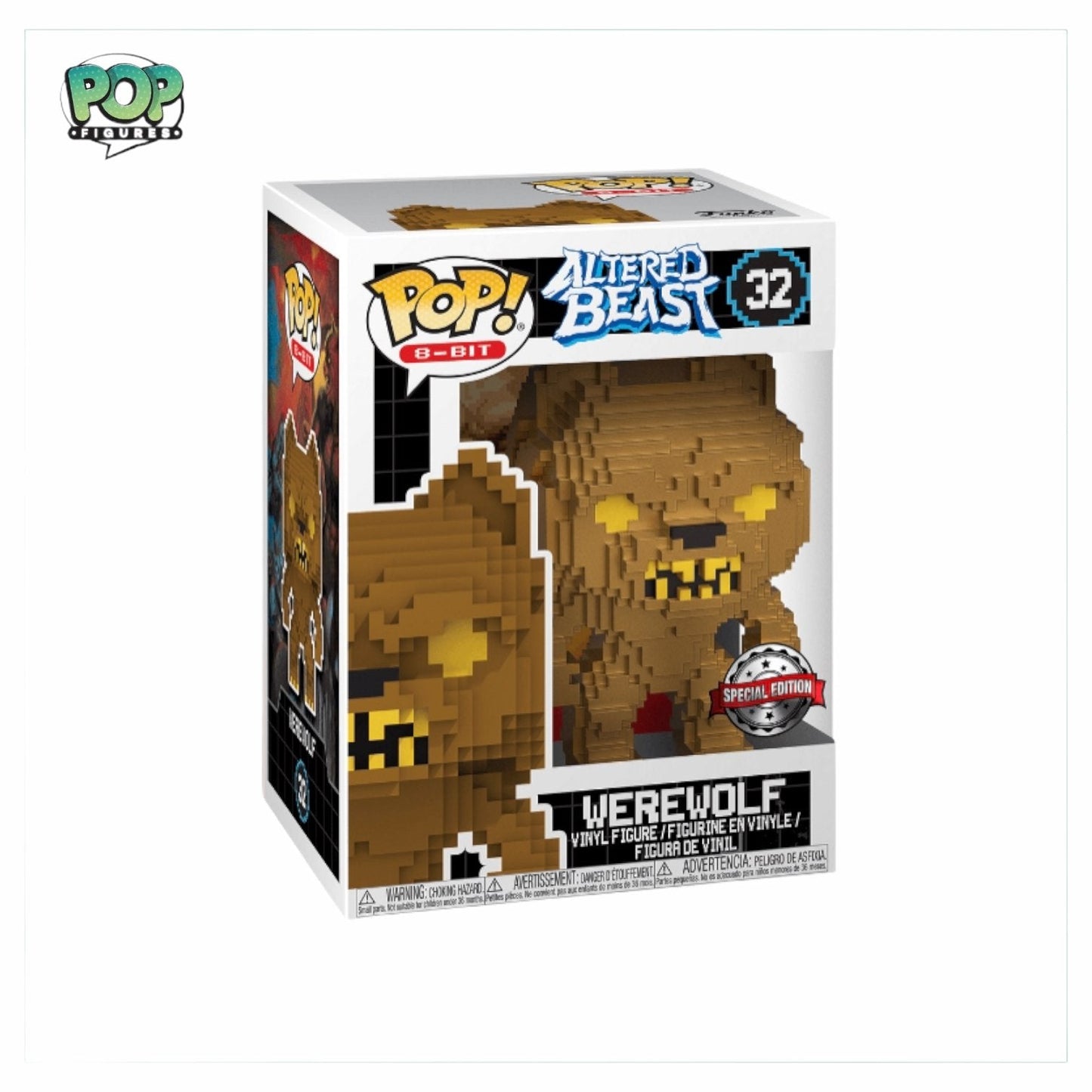 Werewolf #32 Funko Pop! 8-Bit, Altered Beast, Special Edition - Angry Cat