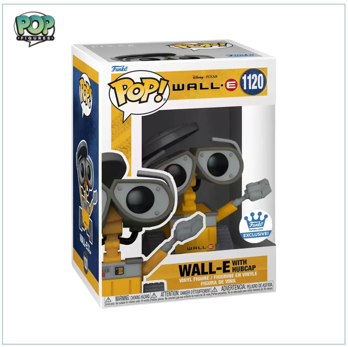 Wall-E with Hubcap #1120 Funko Pop! - Disney: Wall-E - Funko Shop Exclusive - Angry Cat