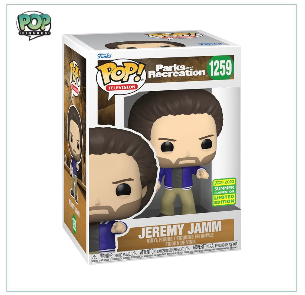 Jeremy Jamm #1259 Funko Pop! - Parks and Recreation - SDCC 2022 Shared Exclusive - Angry Cat