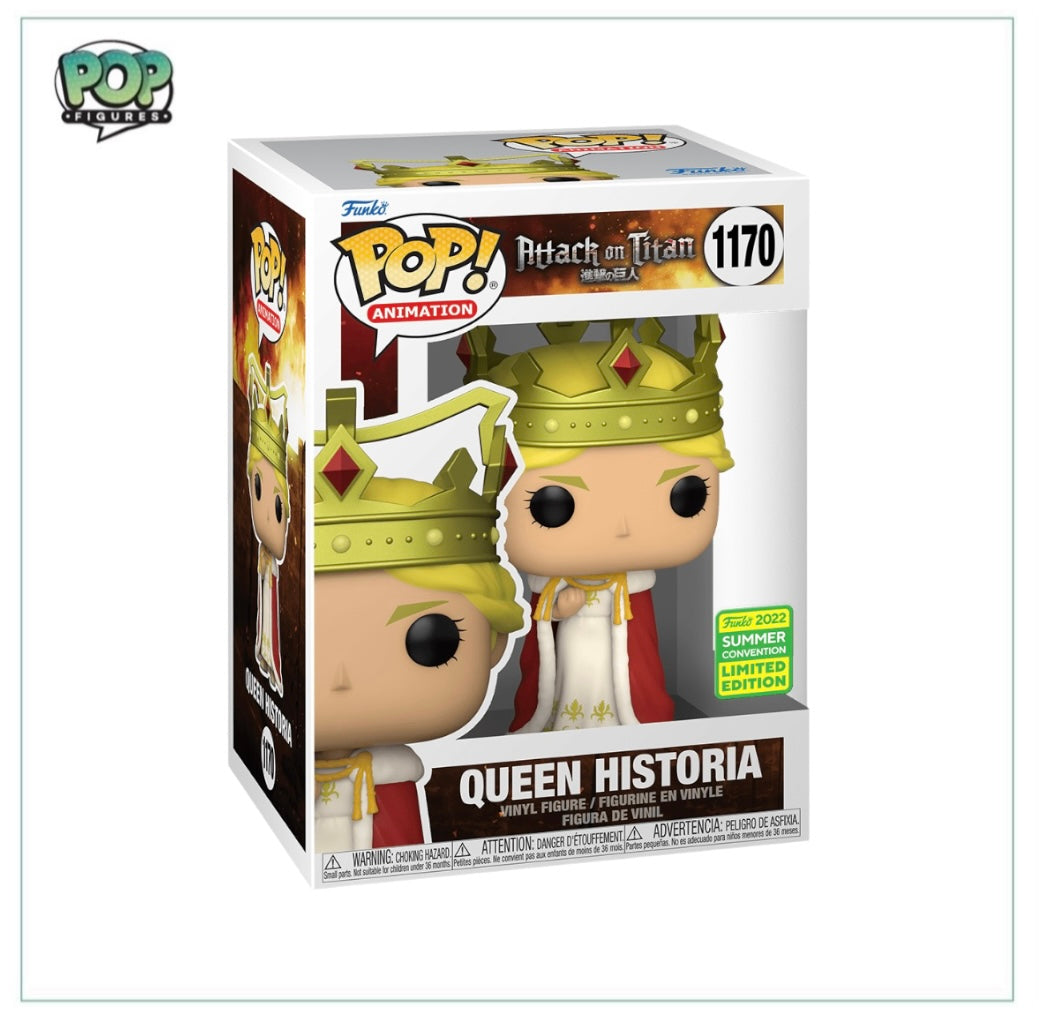 Queen Historia #1170 Funko Pop! - Attack On Titan - SDCC 2022 Shared Exclusive - Angry Cat