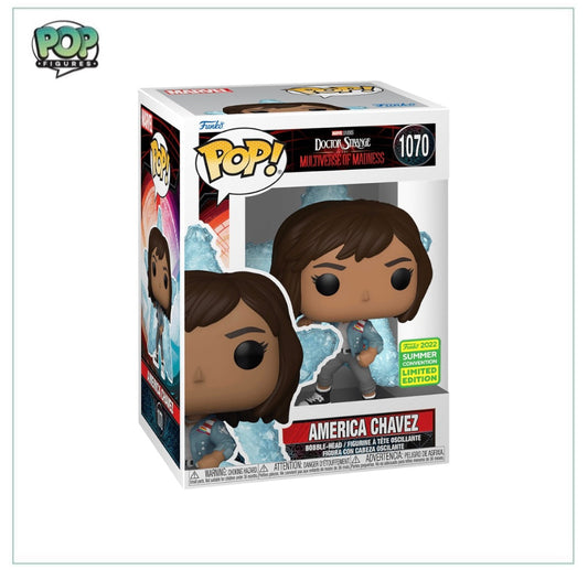 America Chavez #1070 Funko Pop! - Doctor Strange In The Multiverse Of Madness - SDCC 2022 Shared Exclusive - Angry Cat