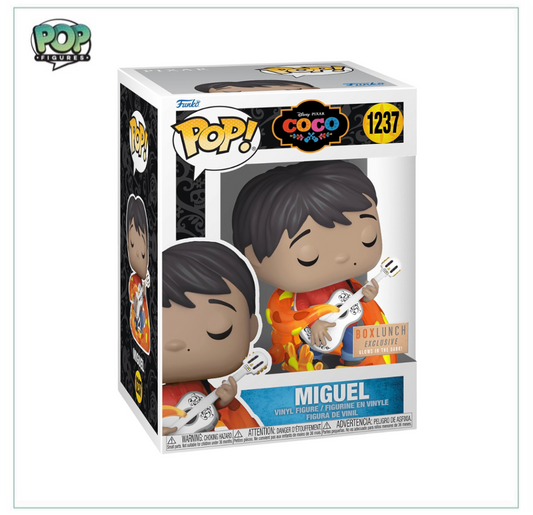 Miguel #1237 (w/ Guitar Glows In The Dark) Funko Pop! - Coco - Box Lunch Exclusive - Angry Cat