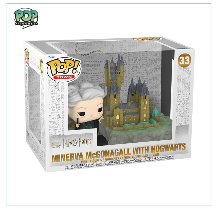 Minerva McGonagall With Hogwarts #33 Funko Pop Town! - Harry Potter - Angry Cat