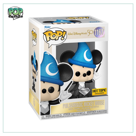 Philharmagic Mickey Mouse #1167 (Diamond Collection) Funko Pop! Disney 50th - Hot Topic - Angry Cat