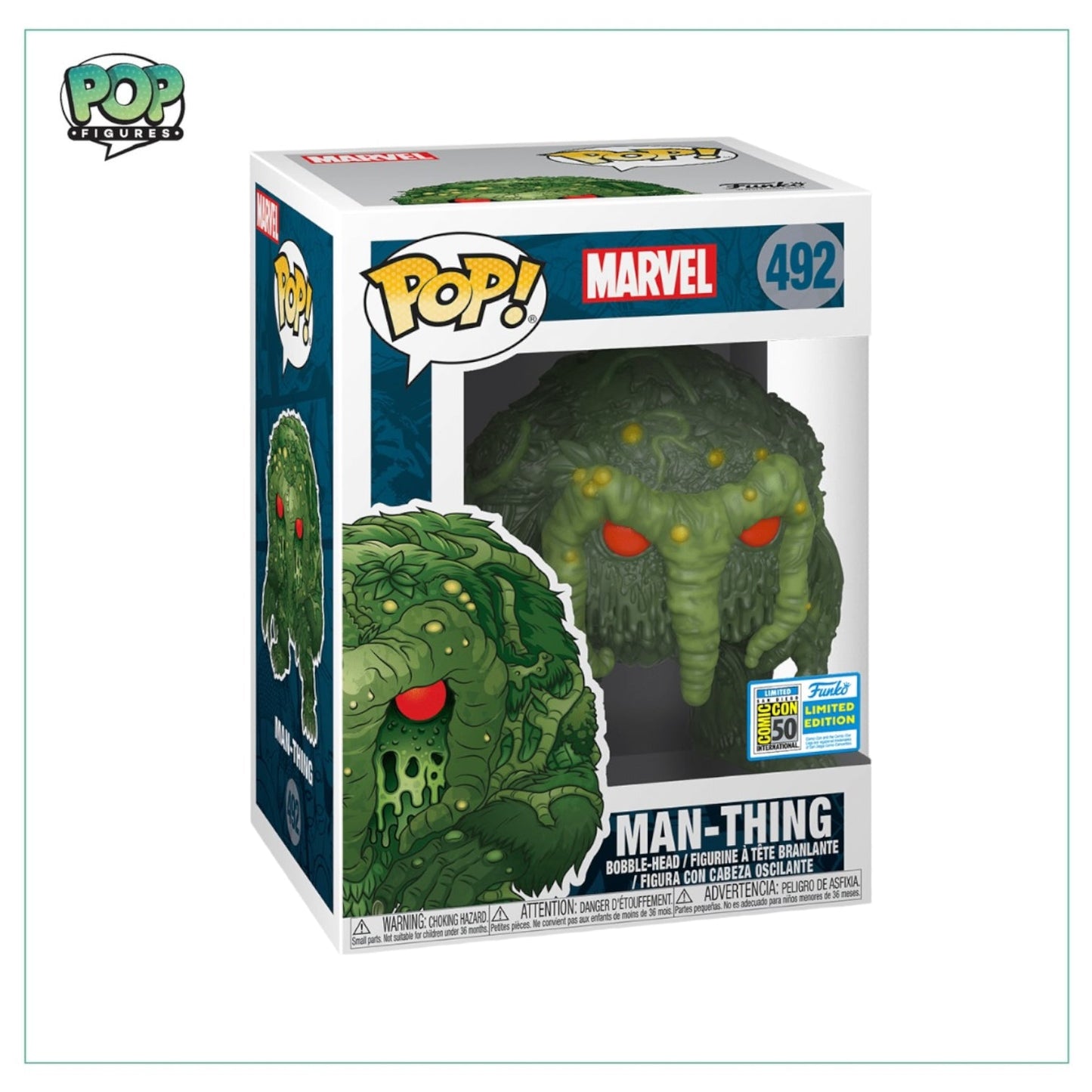 Man-Thing #492 Funko Pop! Marvel, 2019 SDCC Limited Edition Exclusive - Angry Cat