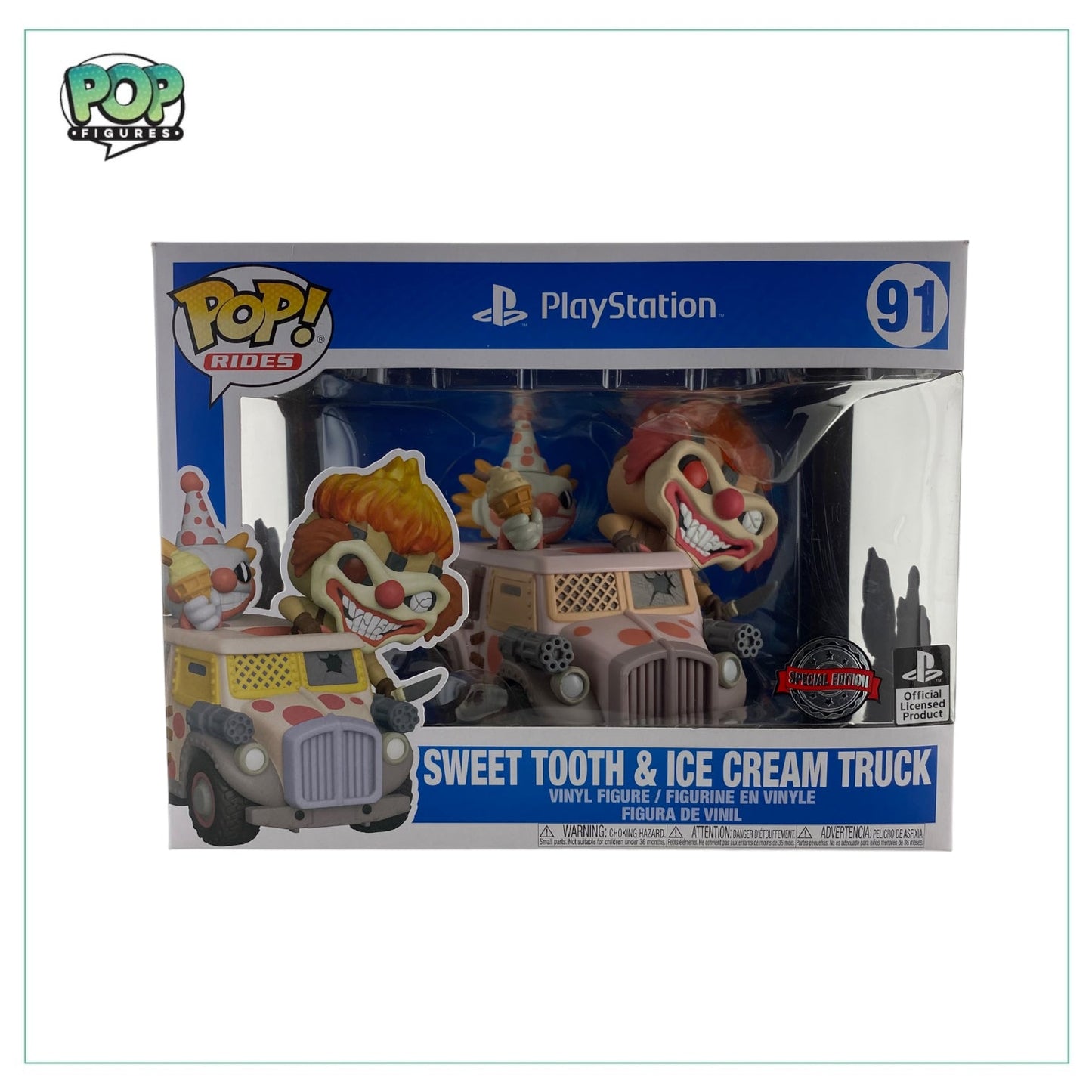 Sweet Tooth & Ice Cream Truck Funko Pop! - Rides - Playstation - Special Edition - Angry Cat