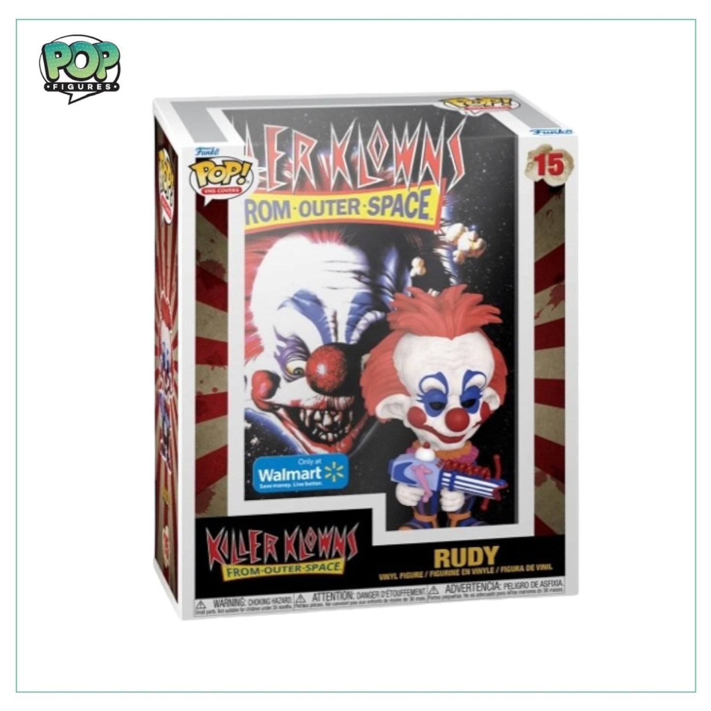 Rudy #15 VHS Cover Funko Pop! - Killer Klowns - Walmart Exclusive - Angry Cat