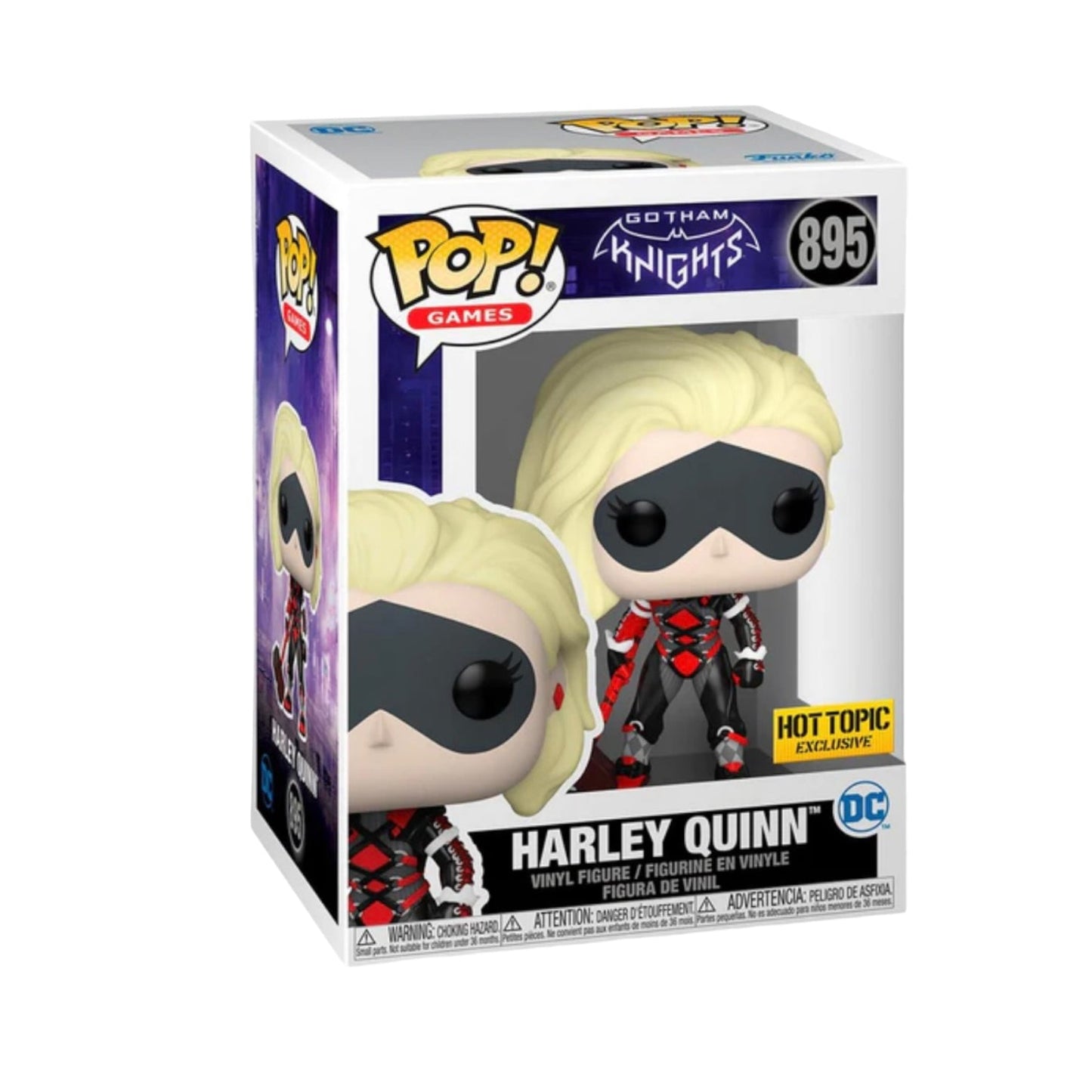 Harley Quinn #895 Funko Pop! - Gotham Knights - Hot Topic Exclusive - Angry Cat