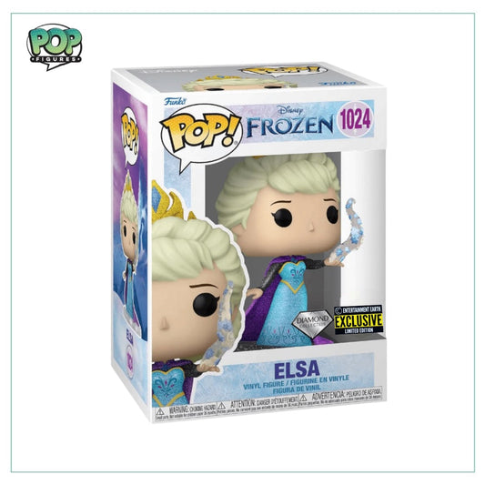 Elsa # 1024 Funko Pop! - Frozen - Diamond - Entertainment Earth Exclusive - Angry Cat