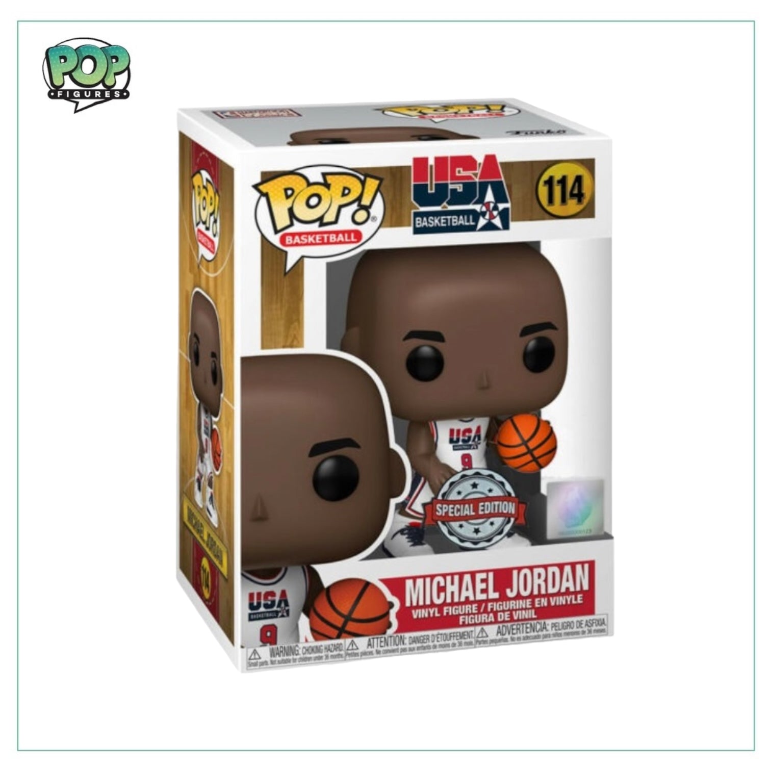 Michael Jordan #114 Funko Pop! - USA Basketball - Special Edition - Angry Cat