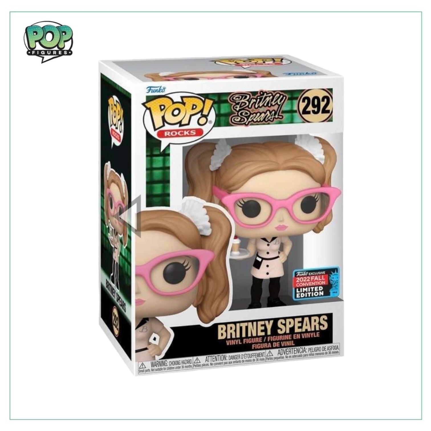 Britney Spears #292 Funko Pop! - Rocks - NYCC 2022 Shared Exclusive - Angry Cat