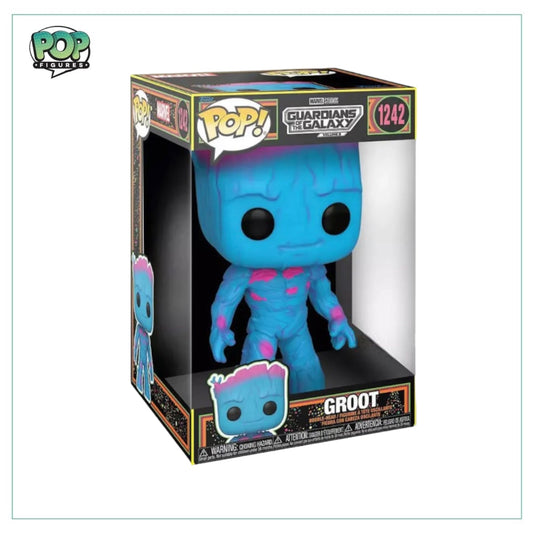 Groot #1242 Funko Deluxe Pop! - Guardians of The Galaxy Volume 3 - Blacklight - Angry Cat