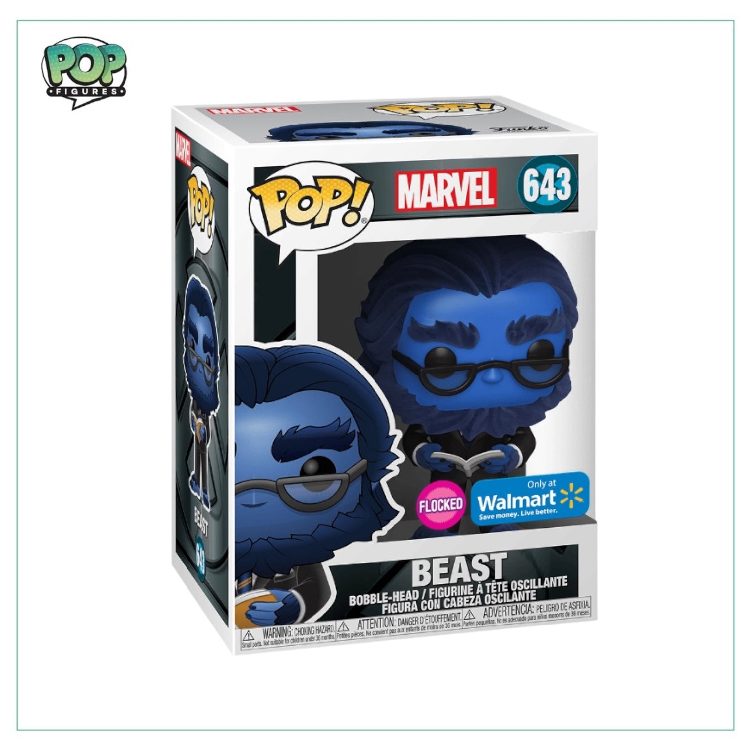 Beast #643 Flocked Edition With Walmart Sticker. Marvel X-Men: The Last Stand - Angry Cat