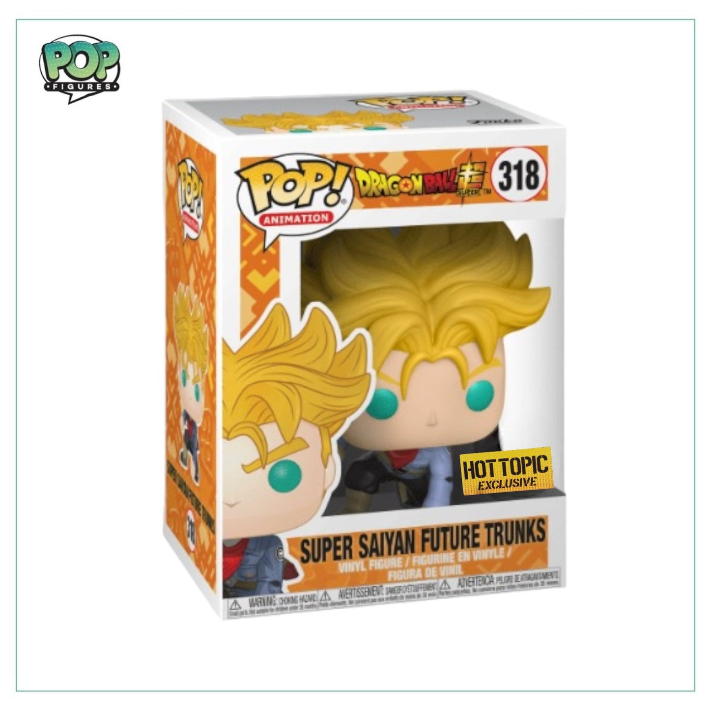 Super Saiyan Future Trunks #318 Funko Pop! - Dragonball Z - Hot Topic Exclusive - Angry Cat