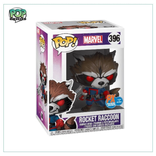 Rocket Raccoon (Classics) #396 Funko Pop! - Guardians of the Galaxy - LE25000pcs - PX Preview Exclusive - Angry Cat