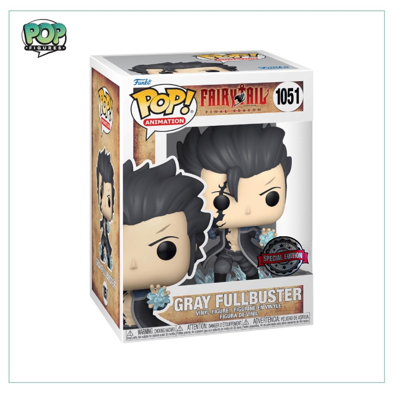Gray Fullbuster #1051 Funko Pop! - Fairy Tail - Final Season - Special Edition - Angry Cat