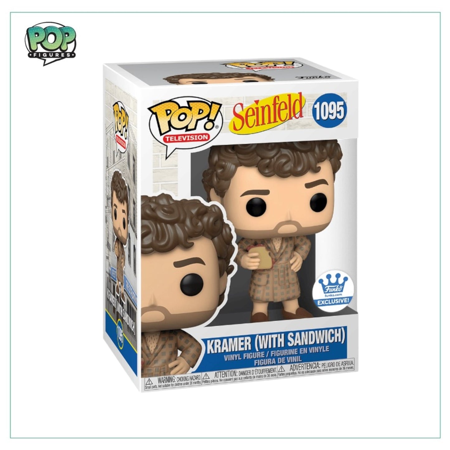 Kramer (with Sandwich) #1095 Funko Pop! - Seinfeld - Funko Exclusive - Angry Cat
