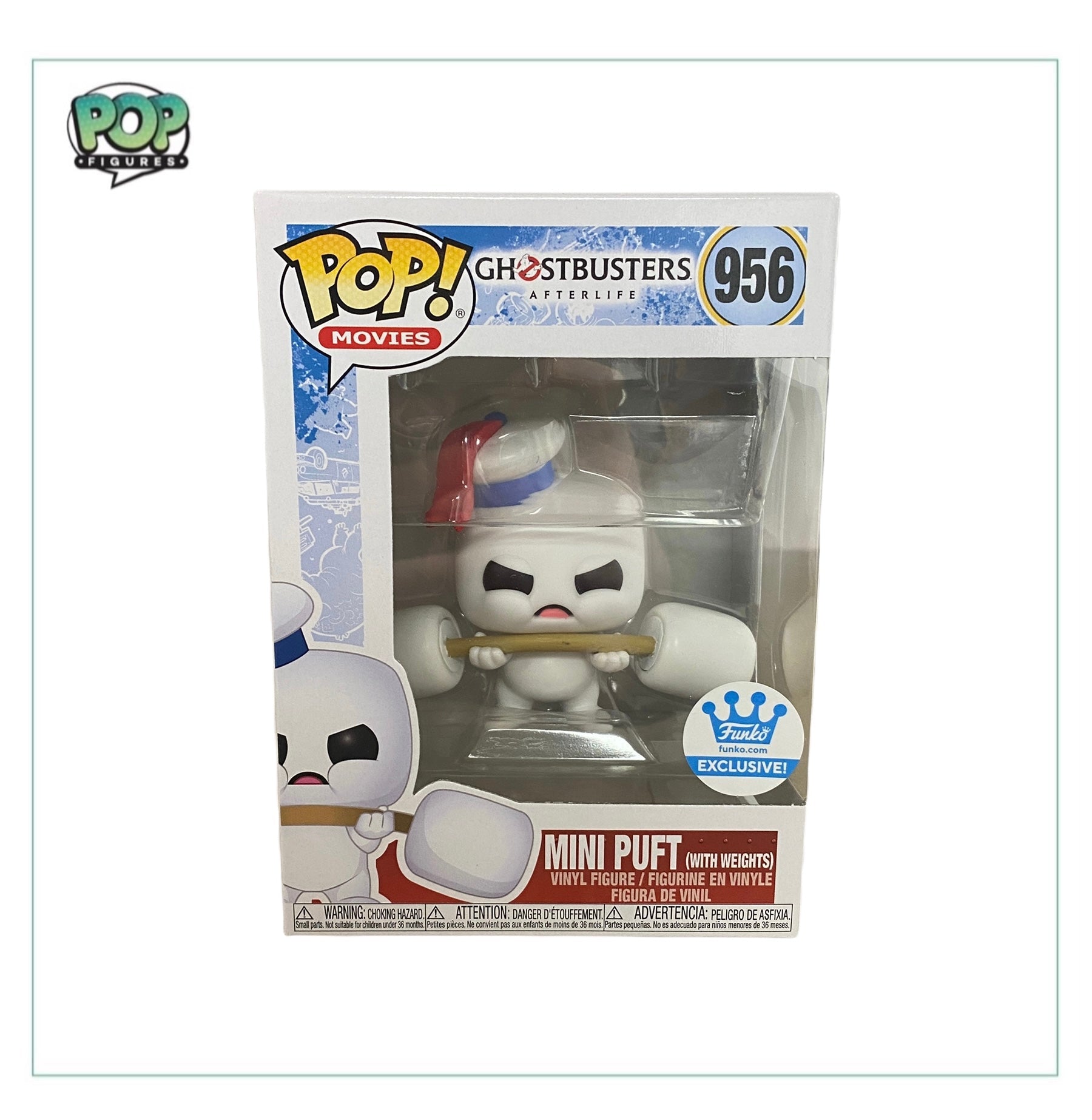 Mini Puft (With Weights) #956 Funko Pop! - Ghostbusters Afterlife - Funko Shop Exclusive - Angry Cat