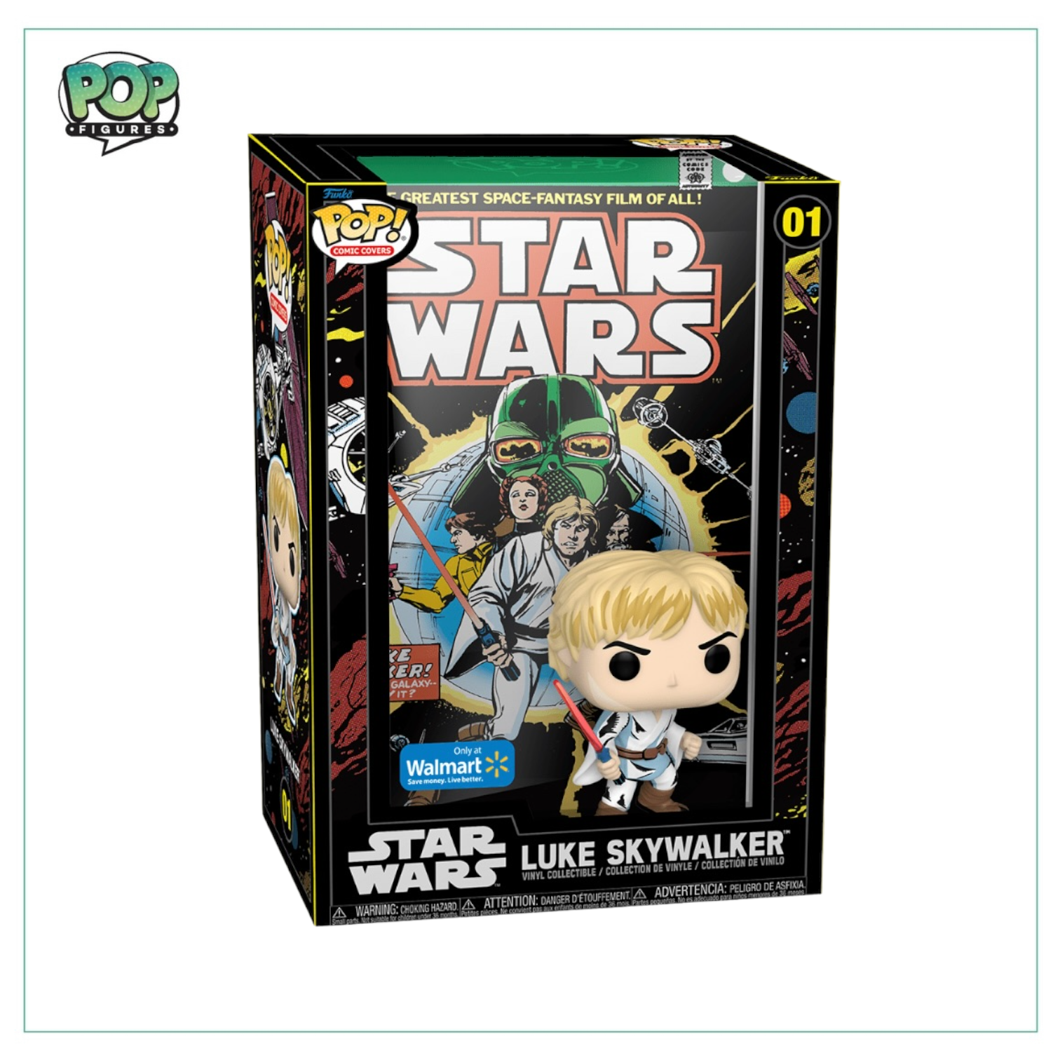 Luke Skywalker #01 Funko Comic Cover! Star Wars - Walmart Exclusive - Angry Cat