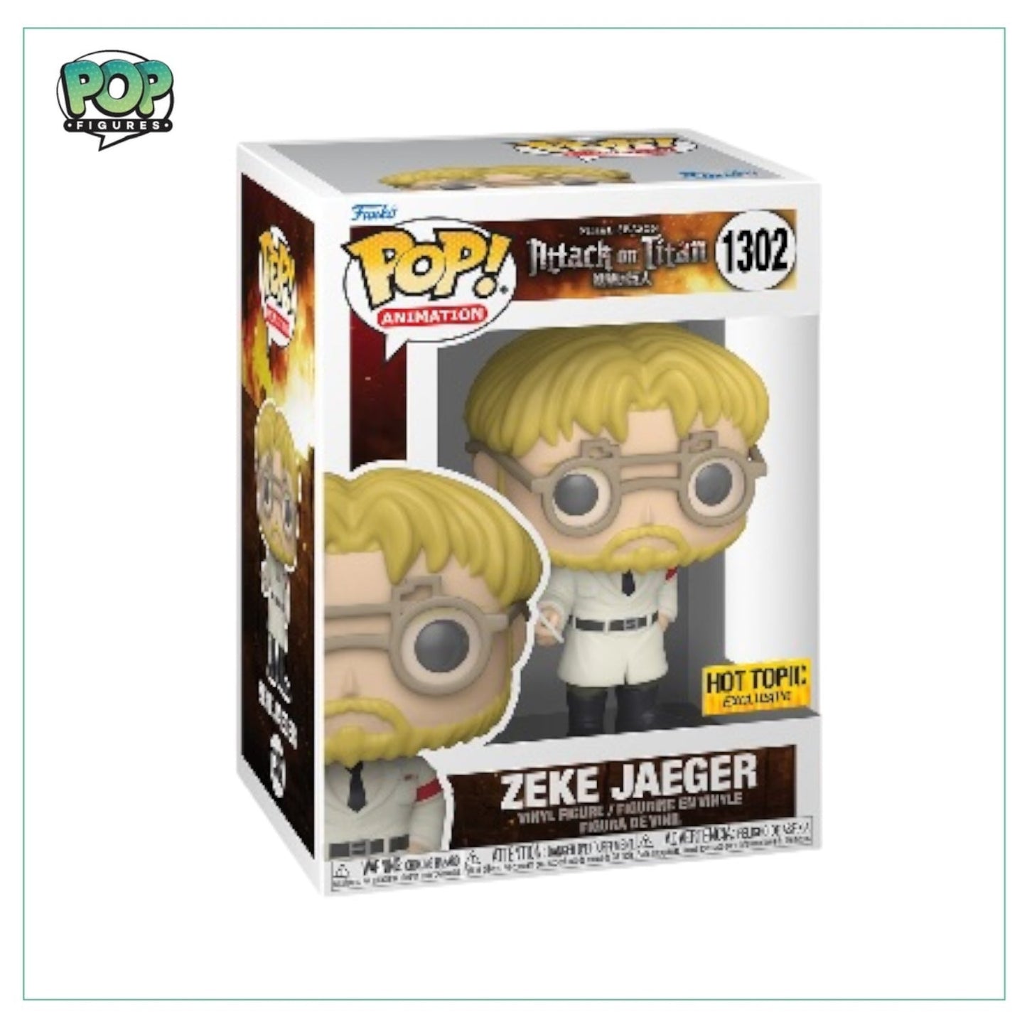 Zeke Jaeger #1302 Funko Pop! - Attack on Titan - Hot Topic Exclusive - Angry Cat