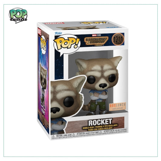 Rocket #1211 Funko Pop! - Guardians of the Galaxy Vol 3 - Box Lunch Exclusive - Angry Cat