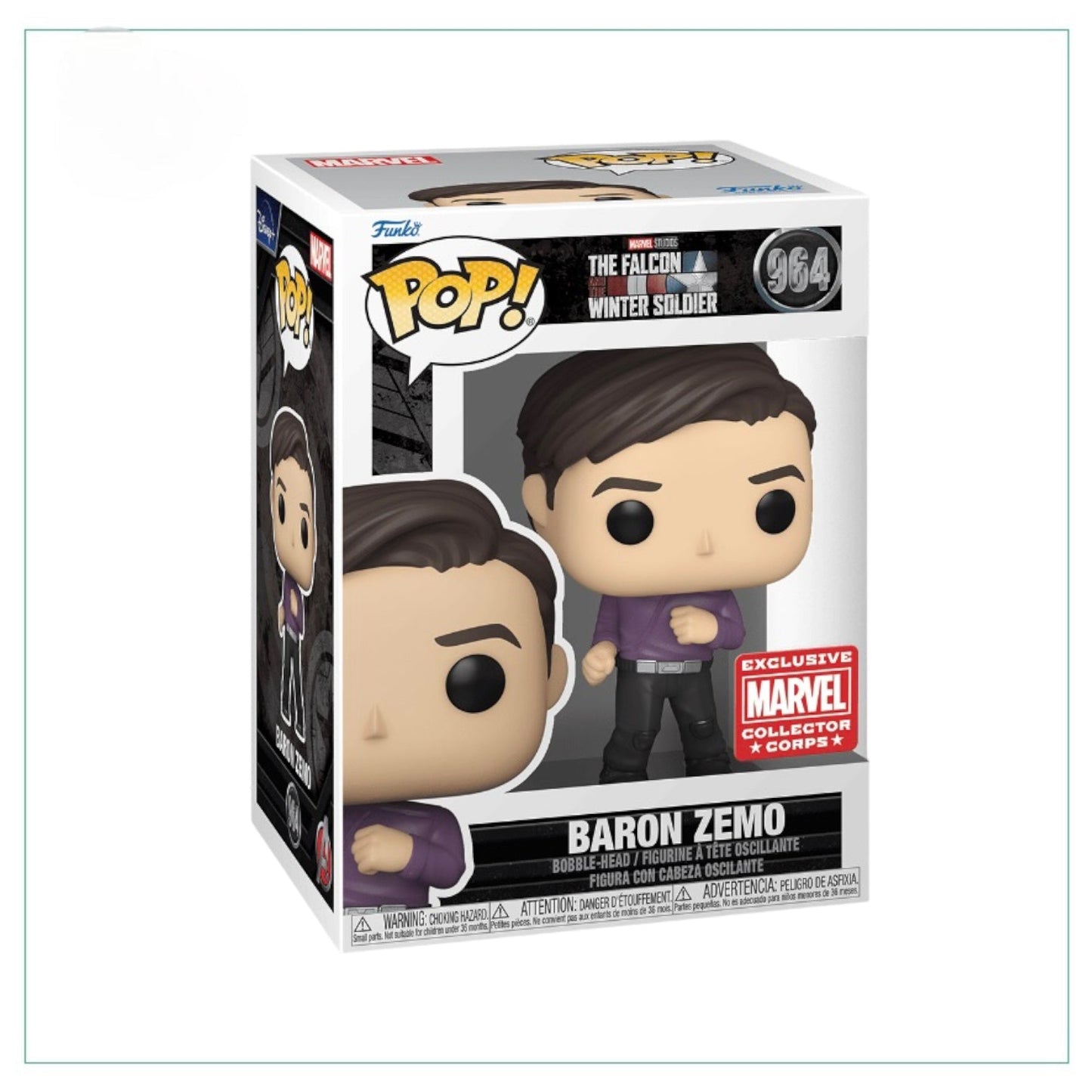 Baron Zemo #964 Funko Pop! - The Falcon and The Winter Soldier - Marvel Collector Corps Exclusive - Angry Cat