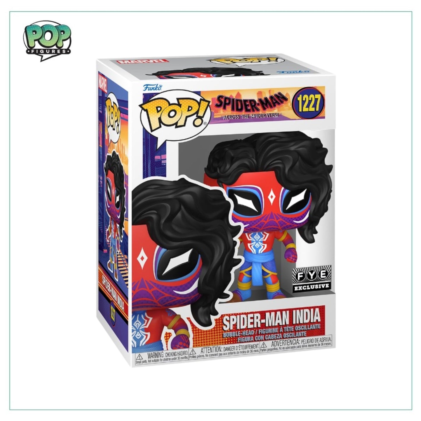 Spider-Man India #1227 Funko Pop! - Spider-man Across the Spider-Verse - FYE Exclusive - Angry Cat